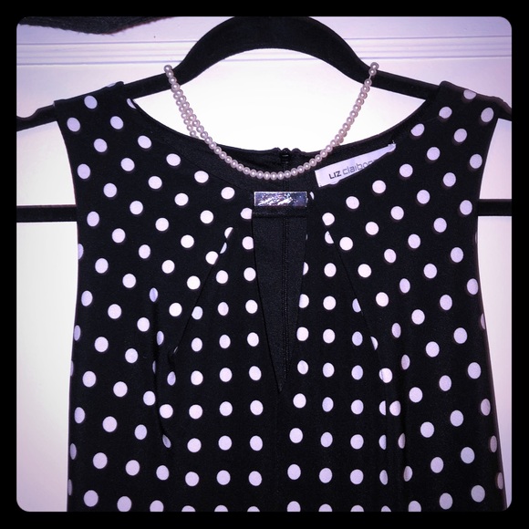 Polka dot fit and flare dress - Picture 1 of 4